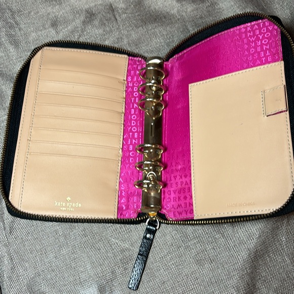 Vintage Kate Spade Black Planner Agenda Organizer Cash Budgeting 22058T S81 - Picture 5 of 13